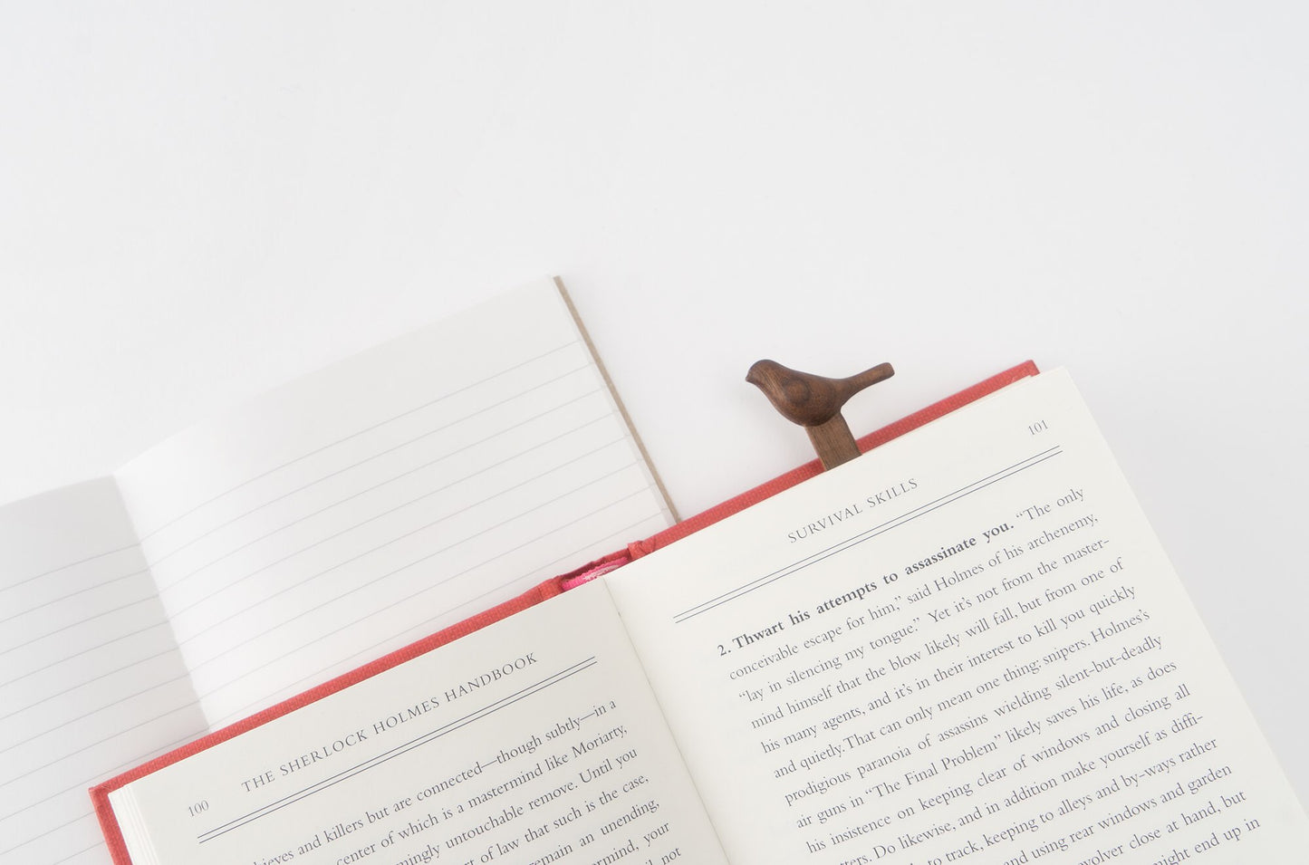 Bird Stick Wooden Bookmark