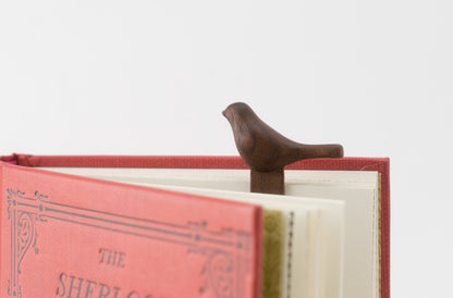 Bird Stick Wooden Bookmark