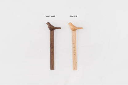 Bird Stick Wooden Bookmark